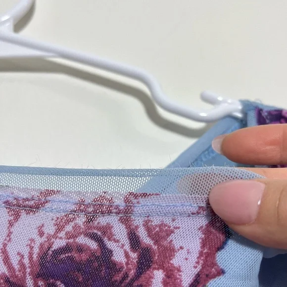 Free People Carmel Midi Dress - Blue Floral - Picture 9 of 11